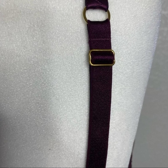 Victoria's Secret Women Push-Up Bra Burgundy Lace Double Strap Size 34DD - Picture 7 of 16